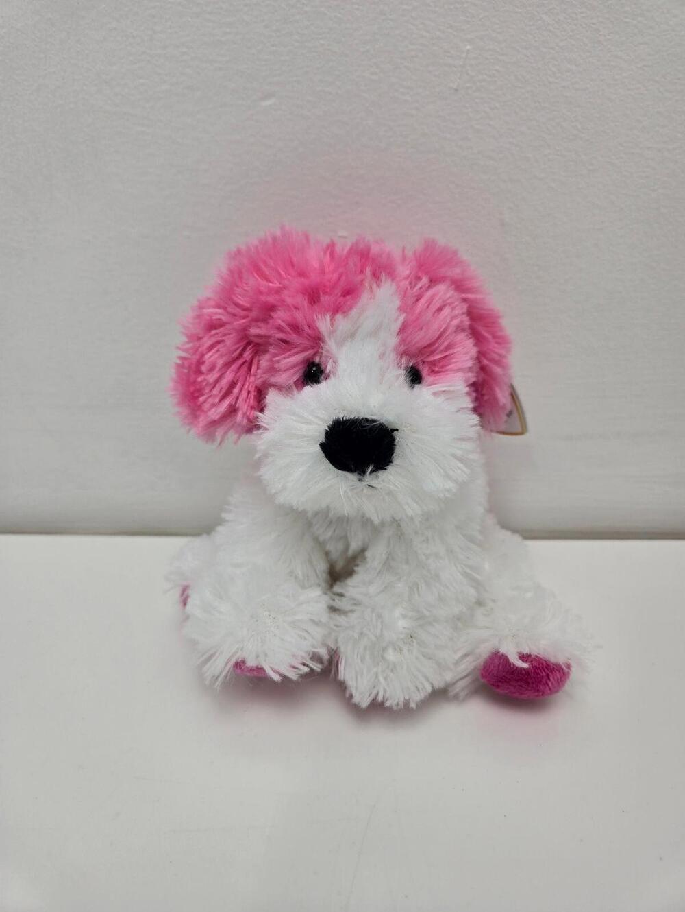 Ty Beanie Baby “Snuggins” the Pink and White Dog (6.5 inch)